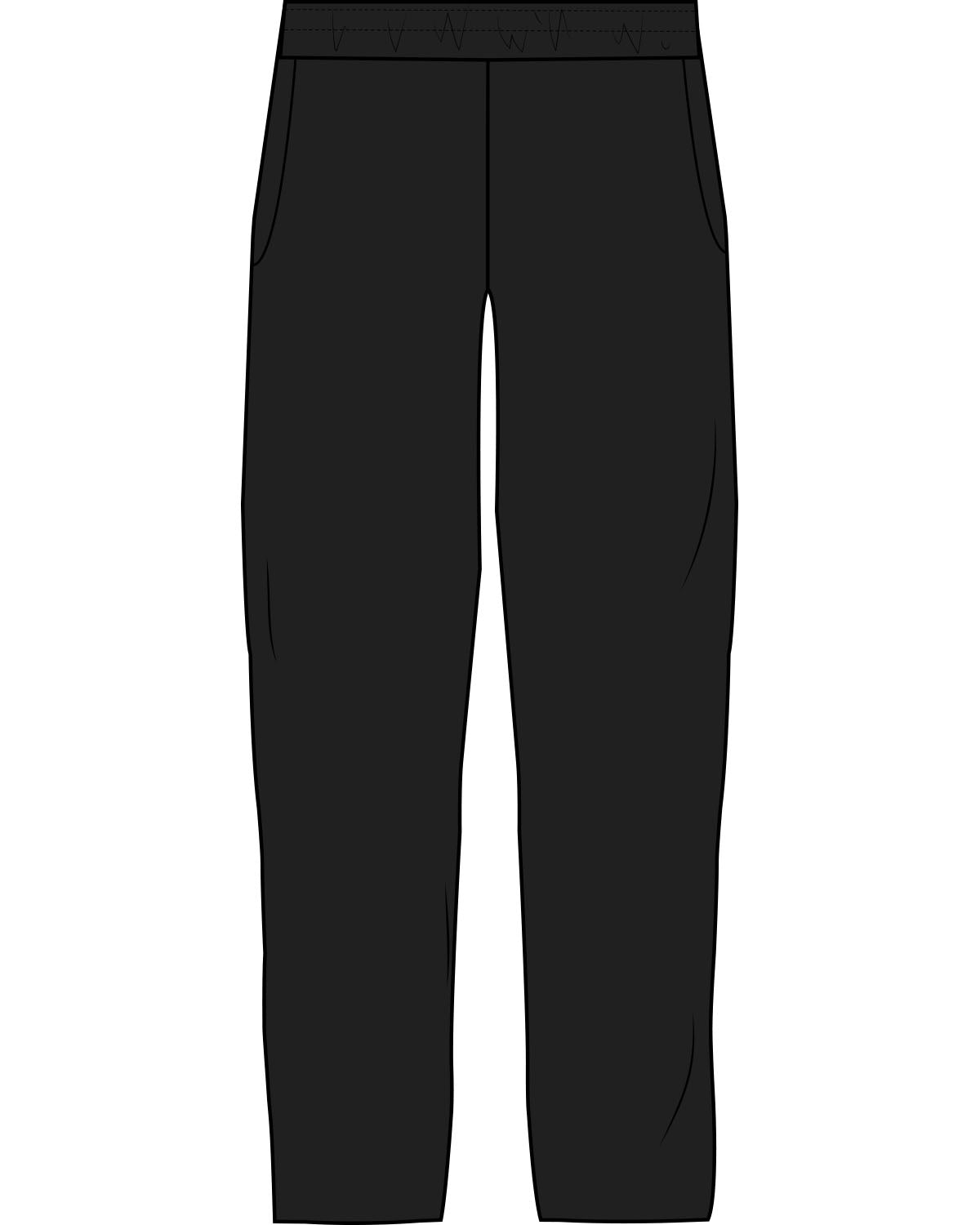 The Straight Leg Sweatpant - Black - Krista - Back Pocket - Printed - Tone on Tone