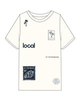 The Mens Heavyweight Tee - Off White - Local Lagree - Full Front - Printed - Full Color