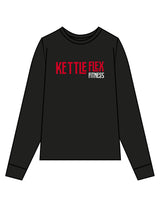 The Mens Long Sleeve - Black - KettleFlex - Center Chest & Back Stacked - Printed - Full Color