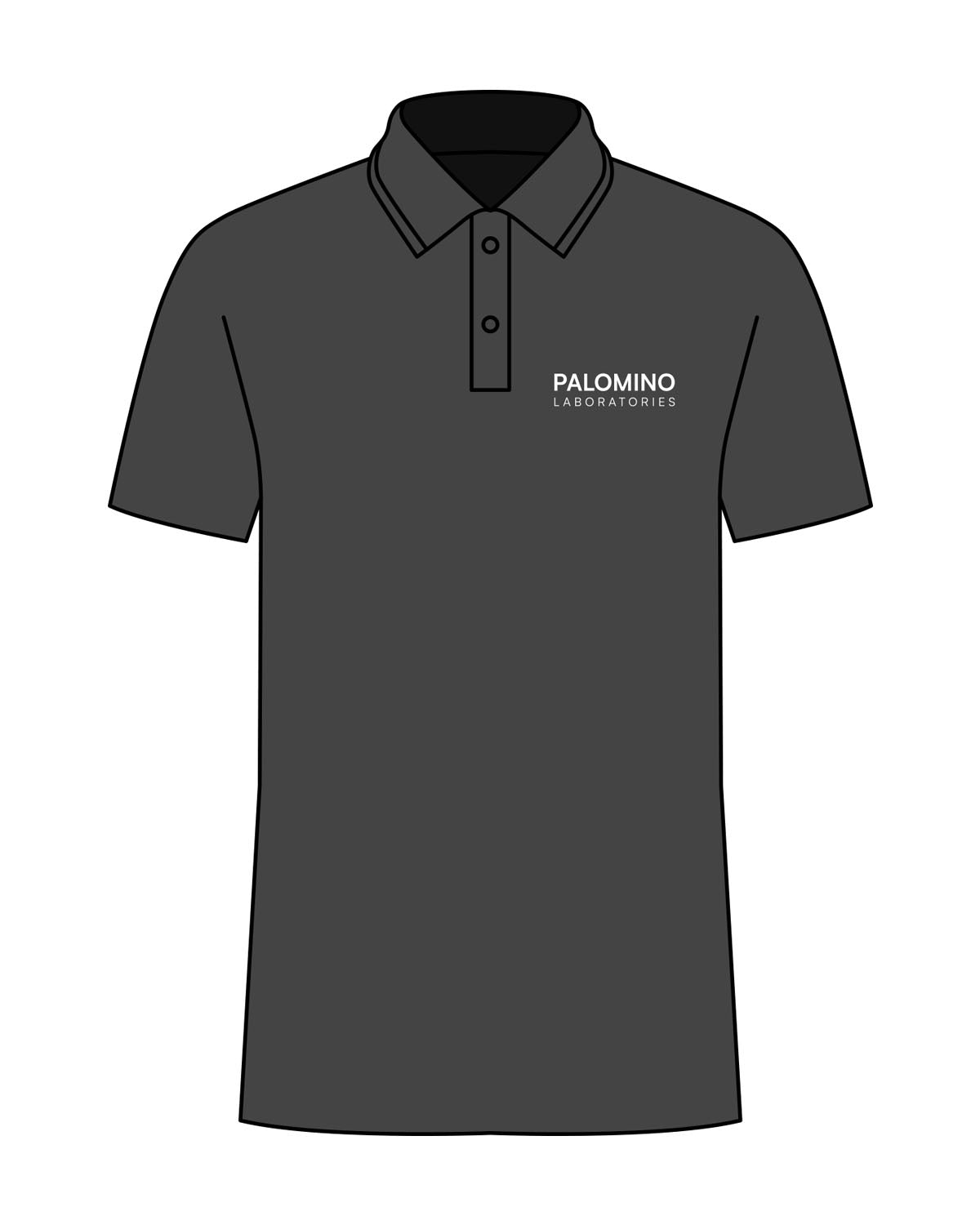 The Port Authority Womens Polo - Charcoal - Palomino Labs - Left Chest Stacked & Right Sleeve - Full Color