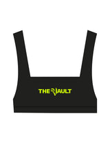 The Box Cut Bra - Black - The Vault - Center Chest - Printed - Yellow Green