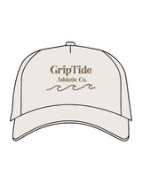 The Foam Trucker Hat - Bone - GripTide - Center Crown Stacked - Printed - Walnut