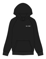 The Mens Hoodie - Black - Slo x Form - Left Chest - Printed - White