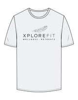 The Mens Tee - Seafoam - XPLOREFIT - Center Chest Stacked - Printed - Full Color