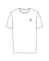 The Womens Tee - White - Reform Studios - Left Chest & Center Back - Printed - Teal