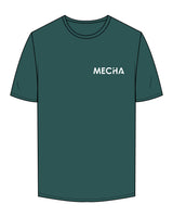 The Mens Tee - Jade - MECHA - Left Chest & Back Center Stacked - White