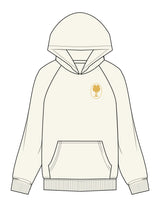The Mens Hoodie - Off White - PKPP - Left Chest & Back Stacked - Printed - Full Color