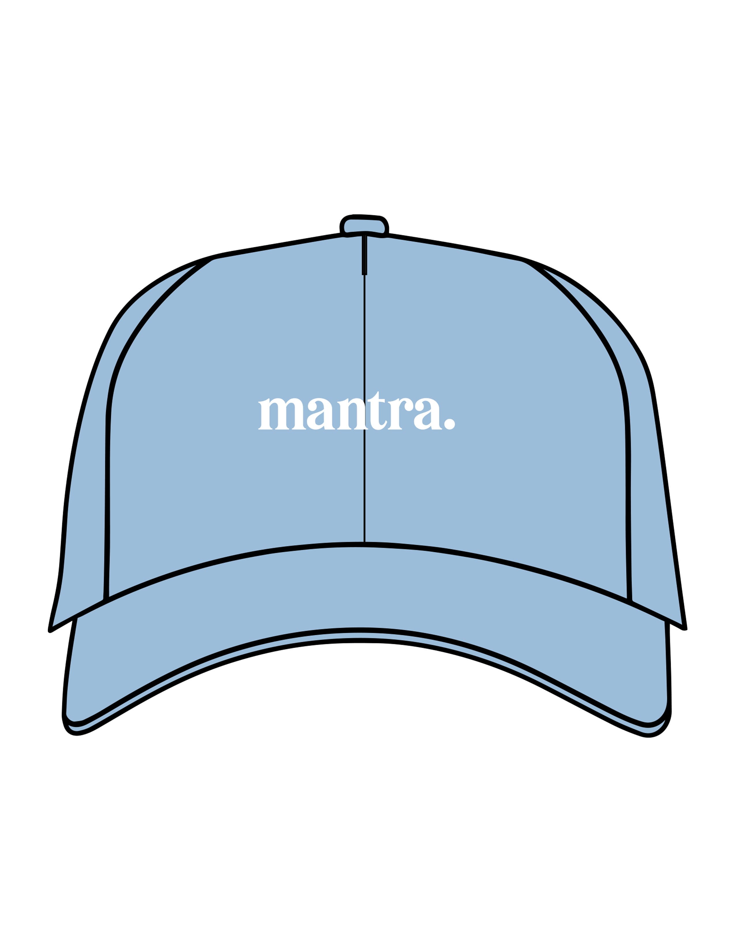 The Dad Hat - Sky - Mantra - Center Crown - EMB - White