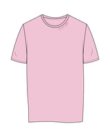 The Womens Tee - Bubblegum - Barre Life - Front Neckline - Embroidered - Tone on Tone