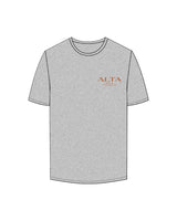 The Mens Tee - Heather - Alta Cafe - Left Chest Stacked - #b05e36