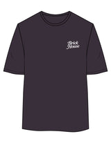 The Womens Oversized Tee - Ink - Brick House Fitness - Left Chest Stacked & Back Stacked - Printed - Full Color