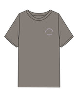 The Mens Heavyweight Tee - Washed Gray - The Mvmt by Amanda - Left Chest & Back Stacked - Printed - Lavender