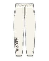 The Womens Classic Sweatpants - Off White - MECHA - Right Leg - Faded Gray