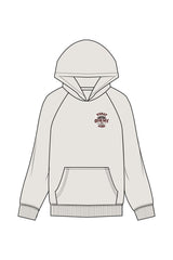 The Mens Hoodie - Washed Bone - Bali Beach Co - Left Chest Stacked & Back Stacked - Printed - Full Color