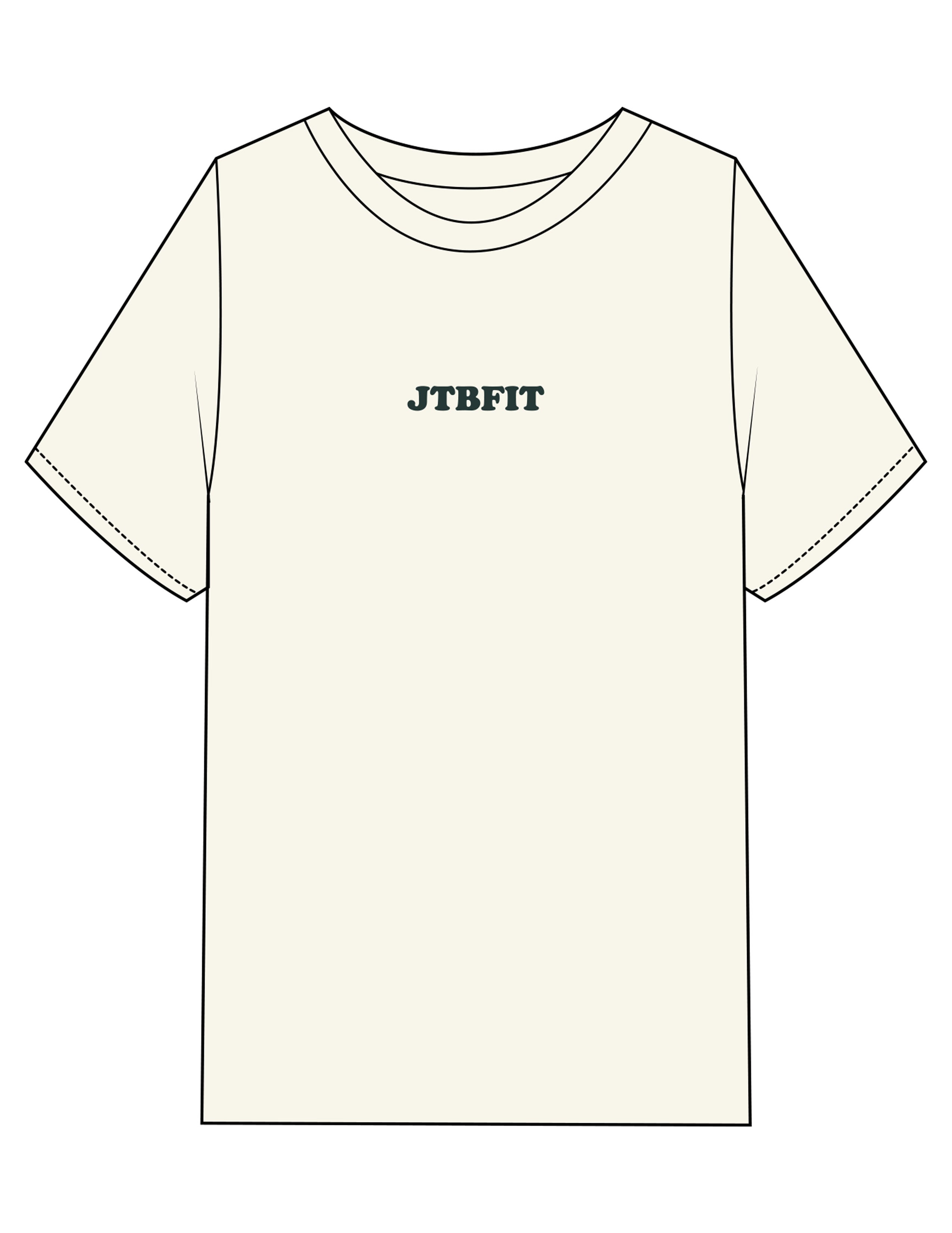 The Mens Heavyweight Tee - Off White - JTB Fit - Center Chest & Full Back - Printed - Full Color