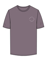 The Mens Tee - Mauve - Brick House Fitness - Left Chest Round & Back Stacked - Printed - White