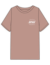 The Mens Heavyweight Tee - Washed Pink - PHS - Left Chest & Back Illustration - Printed - White