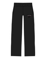 The Straight Leg Sweatpant - Black - Platinum Pilates - Left Leg & Back Pocket - Printed - Full Color