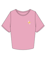 The Crop Tee - Bubblegum - Sweat Circuit - Left Chest - Printed - Full Color