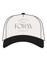 The Canvas Cap - Natural / Black - Form Charleston - Center Crown - Printed - Black