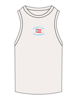 The Ribbed Full Length Tank - Off White - Angely Solano - Center Chest Stacked - EMB - Full Color