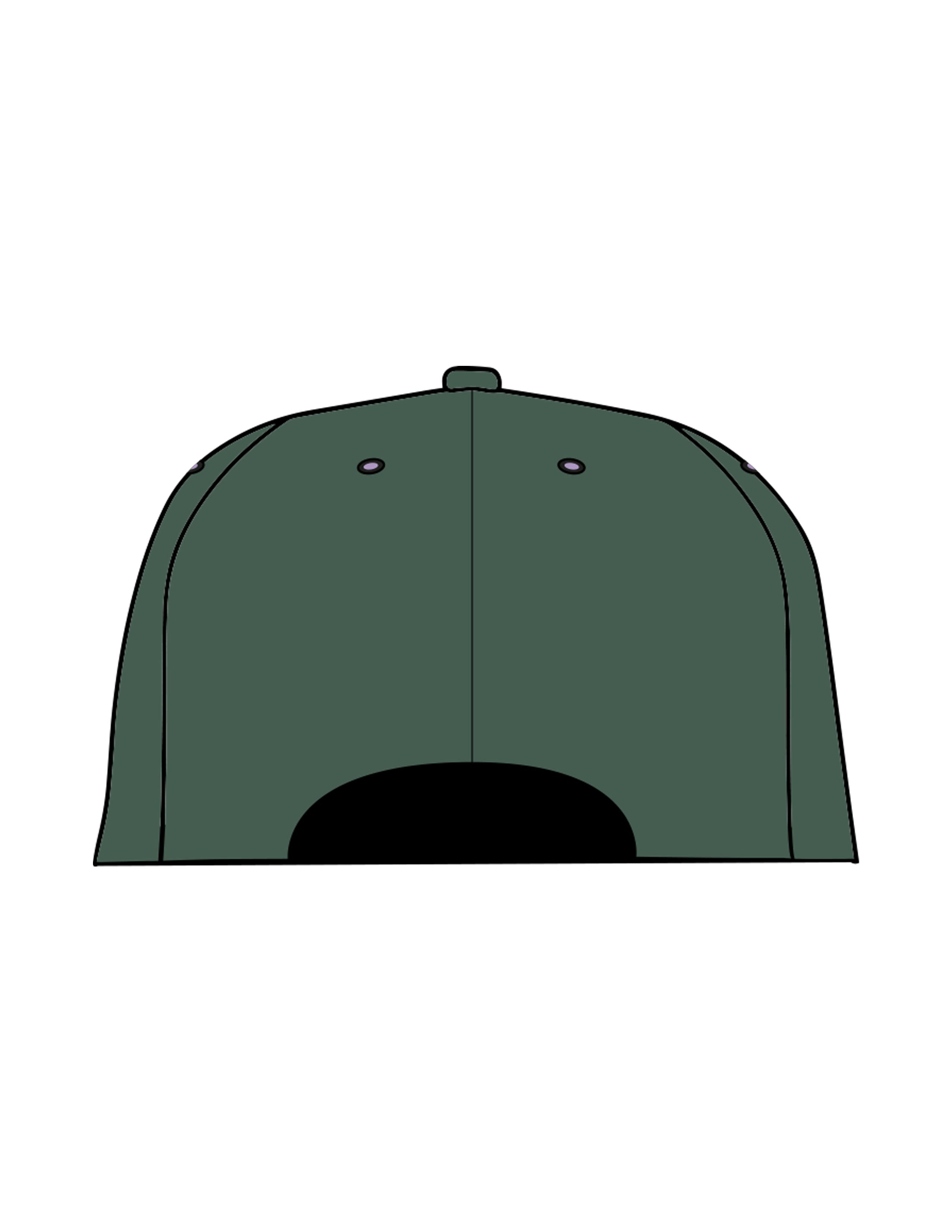 The Dad Hat - Forest - Pilates & Lattes - Center Crown Stacked - Embroidered - Lavender