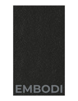 The Gym Towel - Black - Embodi - Front Bottom - Embroidered - Gray - The Gym Towel Bag - Black - Center Body - Printed - Gray
