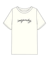 The Mens Heavyweight Tee - Off White - Studio Luz - Center Chest & Full Back - Printed - Black