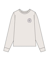 The Mens Long Sleeve - Bone - MD Hyperbaric - Left Chest Round & Back Illustration - Printed - Full Color