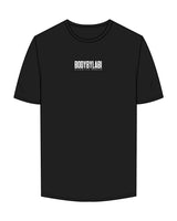 The Mens Tee - Black - Body By Labi - @mikeylifts - White Logos