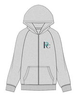 The Womens Zip Hoodie - Heather - Alter'd Core - Left Chest / Back - Full Color