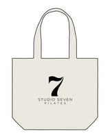 The Zipper Tote Bag - Natural - STUDIO 7 - Center Stacked - Black