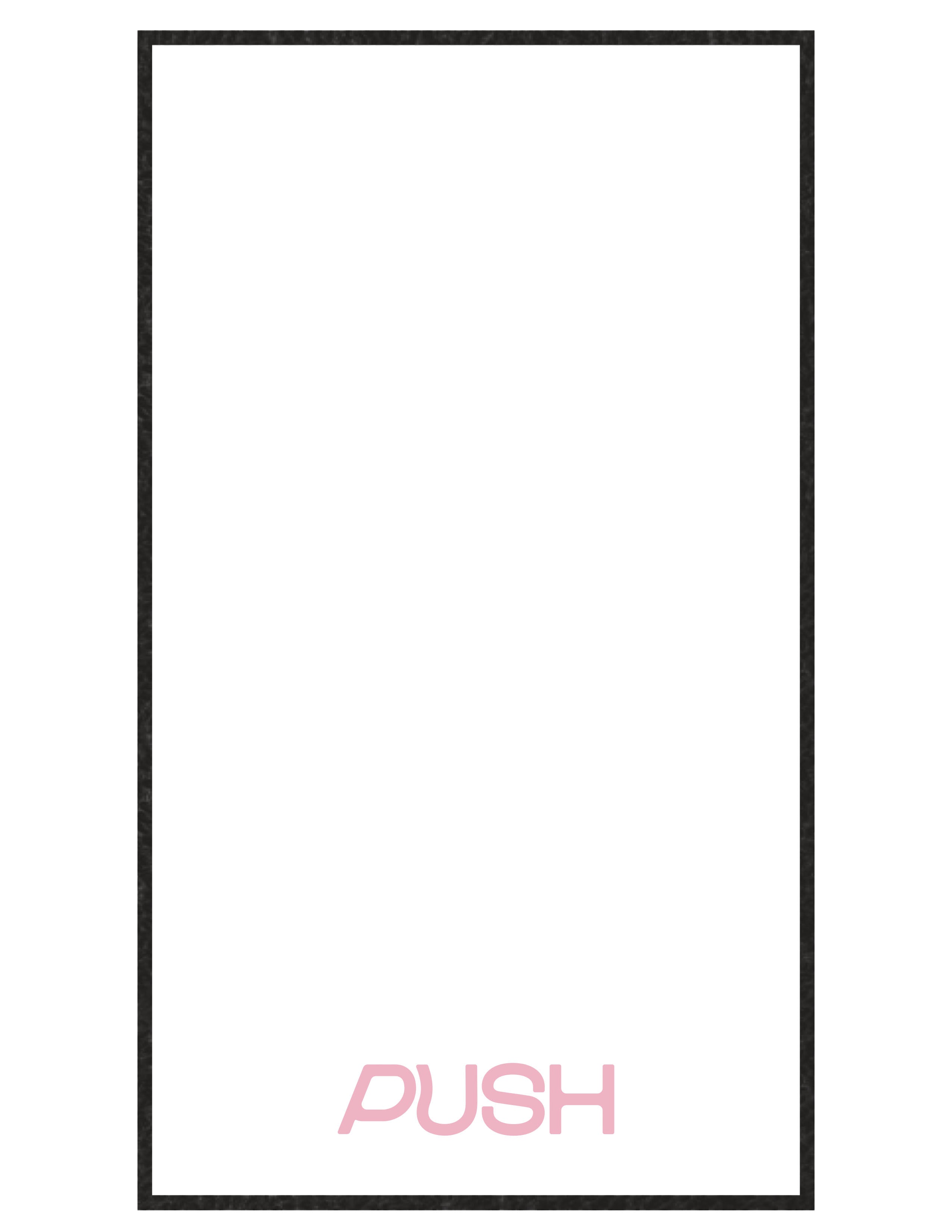 The Gym Towel - White - Designed by GI - Bottom Body - Embroidered - Pink - The Gym Towel Bag - Black - Center Body - Printed - White