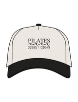 The Canvas Cap - Natural / Black - Studio47 Pilates - Center Crown Stacked - Printed - Black