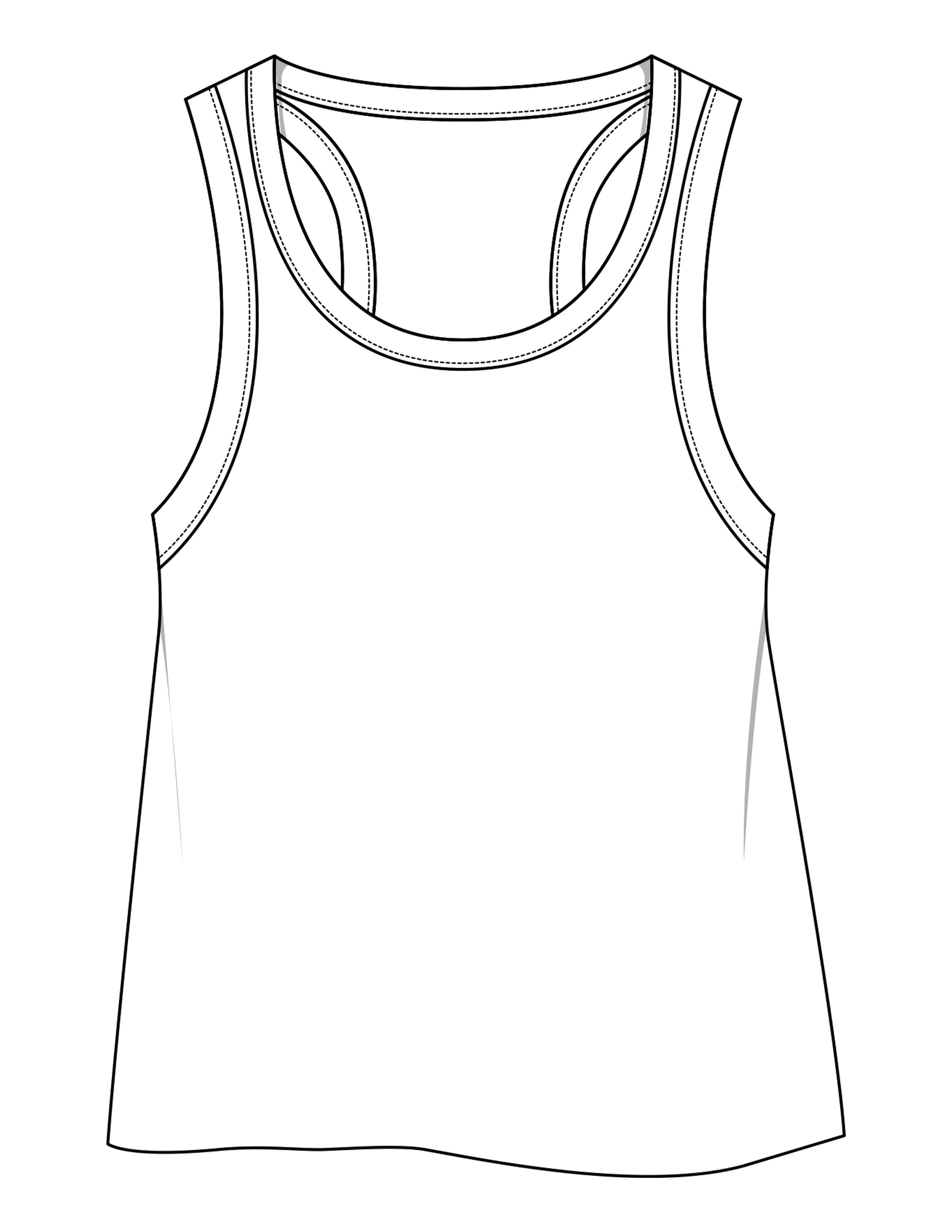 The Crop Tank - White - XPLOREFIT - Upper Back - Printed - Full Color