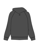 The Mens Hoodie - Washed Black - Cyclebar - Center Chest Stacked & Back Center Neckline - Printed - Black