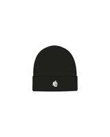 The Beanie - Black - BODYSTRONG - Center Brim - Embroidered - White