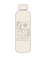 The Water Bottle - Off White - SurfHouse - Center - Tree House Waves - Tone on Tone