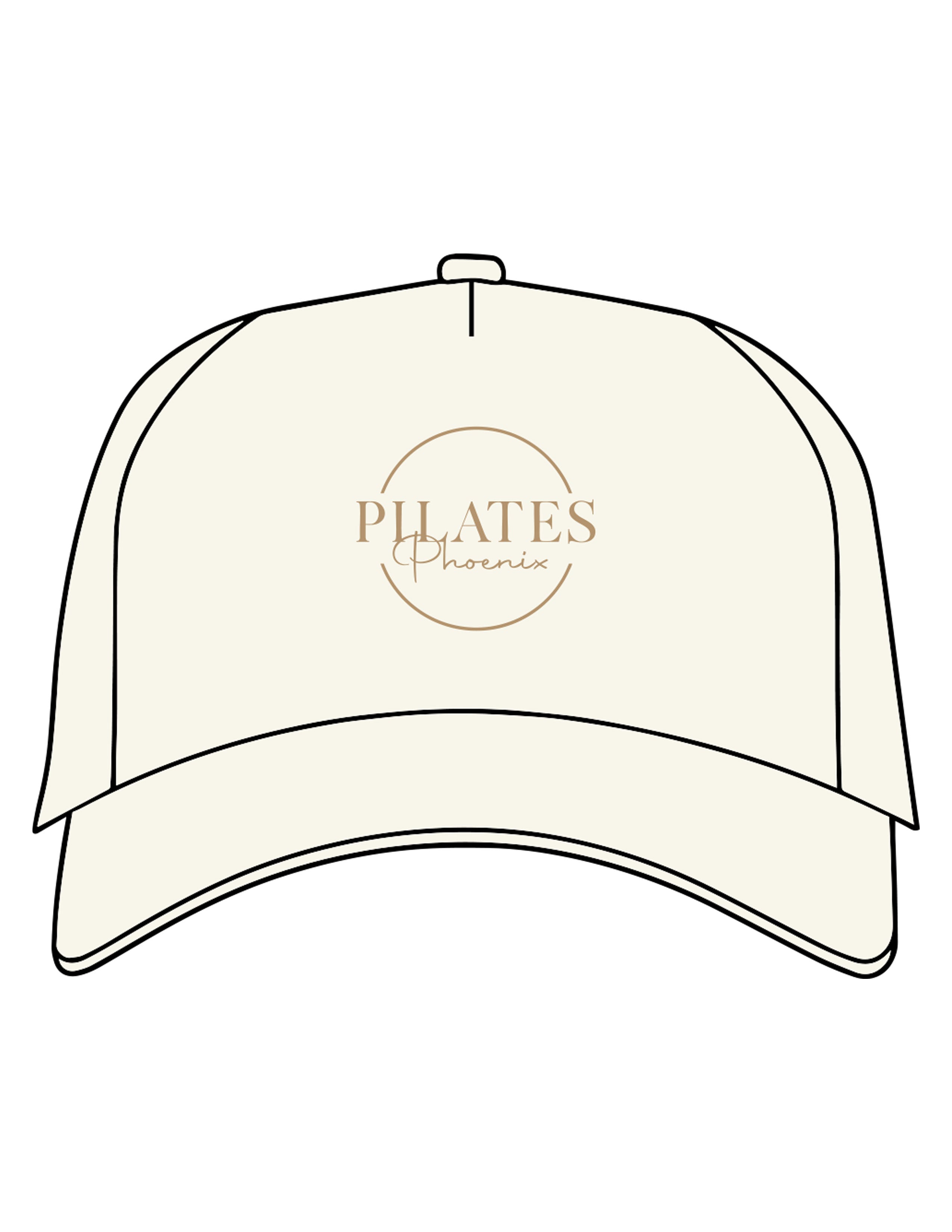 The Canvas Cap - Off White - Pilates Phoenix - Center Crown - Printed - Khaki