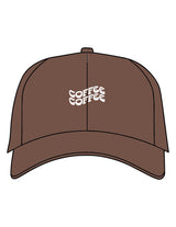 The Dad Hat - Brown - Coffee - Center Chest Stacked - Embroidered - White