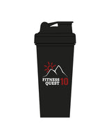 The Shaker Bottle - Black - Fitness Quest 10 - Center Stacked - Full Colors