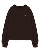 The Recycled Unisex Crewneck - Brown - Core Crown Point - Left Chest & Back Stacked - Printed - Light Brown