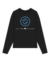 The Womens Long Sleeve - Black - Counterstrain - Front & Back Center Stacked - Full Color