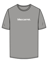 The Mens Tee - Granite - BlueCarrot - Center Chest & Back Neckline - Printed - White