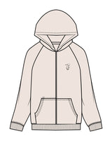 The Recycled Unisex Zip Hoodie - Polar - Team Sculpted - Left Chest & Center Back Logo - Printed - Black