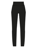 The Basic Legging - Black - OCWC - Back Waistline "OASIS" - Printed - White