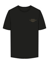 The Mens Tee - Black - The Room. - Left Chest Stacked & Back Image - Printed - Full Color