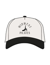The Canvas Cap - Natural / Black - The Studio Cape - Center Crown Stacked & Left Side Panel  - Printed - Black