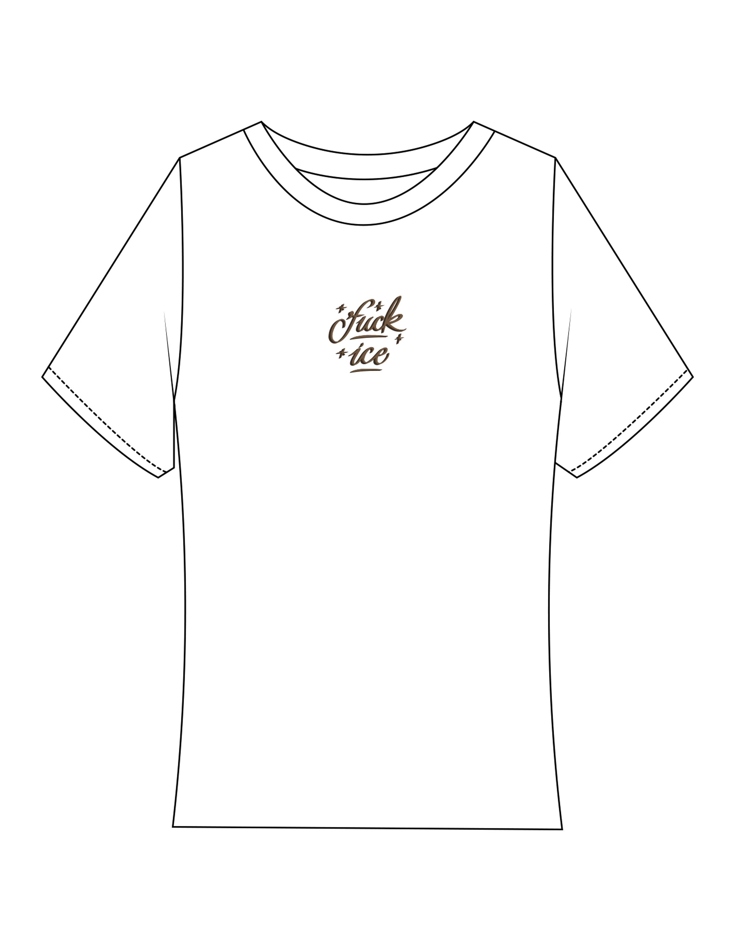 The Baby Tee - White - Studio Luz - Center Chest & Back Neckline - Printed - Full Color