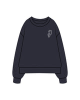 The Mens Heavyweight Crewneck - Midnight - Bartab - Left Chest & Center Back - Printed - Full Color